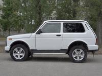 Пороги труба d42 с листом (лист алюм, проф.сталь) (вариант 2) 3дв. LADA 4x4 URBAN 2014-