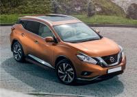 Пороги алюминиевые Rival "Black" для Nissan Murano 2016-
