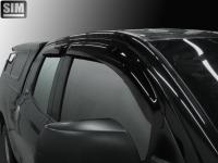 Дефлекторы боковых окон Toyota Tundra Double Cab (2007-) (4шт.) (темн.)