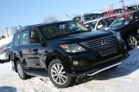 Решетка передняя мини d 60 низкая без перемычки "Lexus LX 570 Sport Package" 2010-