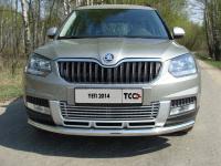 Решетка радиатора 12 мм (только для комплектации Outdoor) для Skoda Yeti 2014-