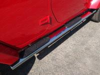 Пороги овальные с накладкой 120х60 мм для Jeep Wrangler 5D (3.6, JK) 2006-2018