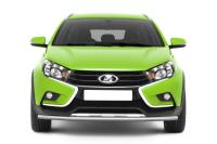 Защита переднего бампера одинарная 51 мм (НПС) Vesta SW Cross 2017-