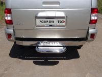 Задняя подножка (нерж. лист) 60,3 мм (под фаркоп) для UAZ Pickup 2015-