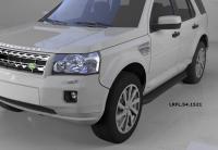 Пороги алюминиевые (Sapphire Black) Land Rover Freelander 2 (2008-)