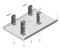 Защита трубок кондиционера алюминиевая Мотодор Volkswagen Transporter T5 2009-2015