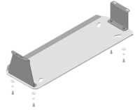 Защита бака алюминиевая Мотодор Mitsubishi L 200 2015-