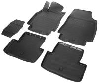 Автомобильные коврики Rival для Renault Fluence седан 2010-н.в., полиуретан, с крепежом, с перемычкой, 5 шт., 14704001