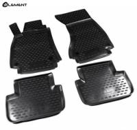 Автомобильные коврики element в салон AUDI A-4 B8, 2007-2015 АКПП 4 шт. (полиуретан)