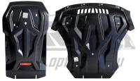 Защита картера двигателя и кпп BMW X5M F85 (2014-) из 2-х частей