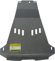 Защита заднего бамера алюминиевая Мотодор Nissan X-Trail  2007-2015 (Не устанавливается с ТСУ Bosal)