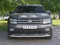 Защита переднего бампера d63 секции VOLKSWAGEN TERAMONT 2017-