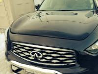 Дефлектор капота Infiniti (Инфинити) FX37 (2009-2013) / QX 70 (2013-) (темный)