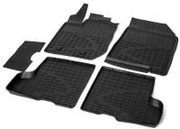 Коврики салона литьевые Rival для Lada Xray (с вещевым ящиком и без) 2016-н.в., резина, с крепежом, с перемычкой, 5 шт., 66007002