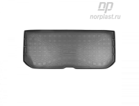 Автомобильный коврик багажника Норпласт для Honda Pilot III (2015) (7 мест, разложенный 3 ряд), полиуретановый