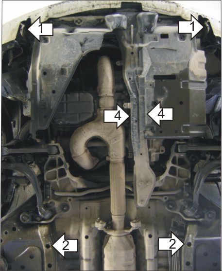 Фото Защита Мотодор для Mitsubishi Diamante 1997-2004