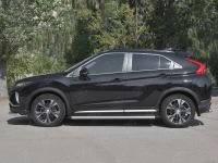 Пороги труба d63 (вариант 2) MITSUBISHI ECLIPSE CROSS 2018-