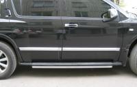 Пороги труба d42 по дверям (вариант 1) INFINITI QX 56 2004-2009