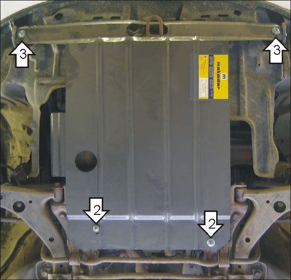 Фото Защита Motodor для картера и кпп Toyota Corolla (1995-1997)