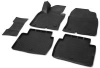 Автомобильные коврики Rival для Mazda CX-5 5-дв. 2017-н.в., полиуретан, с крепежом, с перемычкой, 5 шт., 13803004
