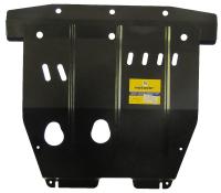 Защита Motodor для картера и КПП (две части) Chevrolet Aveo (2003-2006)