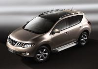 Пороги алюминиевые Rival "Silver" для Nissan Murano 2009-2016