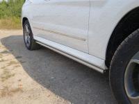 Пороги труба 42,4 мм для Mercedes-Benz GLK 220 CDI 4MATIC 2012-2015