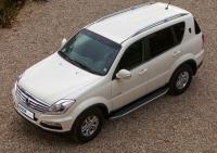 Пороги алюминиевые Rival "Premium" для Ssang Yong Rexton 2007-2012-2016