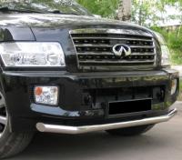 Защита переднего бампера d76 INFINITI QX 56 2004-2009