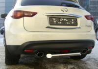 Защита заднего бампера d63 INFINITI FX 35-50 2009-2012