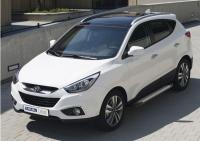 Пороги алюминиевые Rival "Bmw-Style" для Hyundai IX35 2010-2013-2015