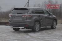 Защита задняя ступень d76 Toyota Highlander (2014 по наст.)