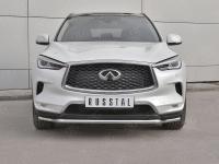 Защита переднего бампера d42 волна INFINITI QX50 2018-