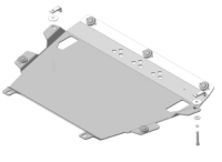 Защита алюминиевая Мотодор Lexus NX 200 2014-