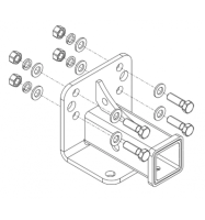 Фаркоп AvtoS для UAZ 452, 2206, 23632, 3909, 3962, 3741, 3303 ""под квадрат