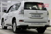 Защита задняя уголки d76 черные,Lexus GX460 2014-