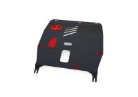 Защита картера и КПП Автоброня для Fiat 500, V - 1,2; 1,4 2009-