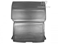 Автомобильный коврик багажника Норпласт для Citroen (Ситроен) Berlingo грузов./Peugeot (Пежо) Partner OrigVU(2002-2008), полиуретановый