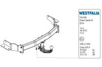 Фаркоп Westfalia для Hyundai Grand Santa Fe 02/2014-