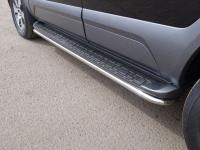 Защита порогов 42,4 мм для Kia Mohave 2017-