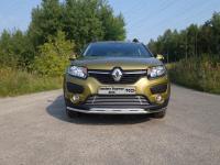 Решетка радиатора нижняя 12 мм для Renault Sandero Stepway (5S) 2014-2018
