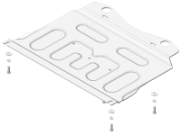 Защита алюминиевая Мотодор BMW X5 (e70) 2007-2010