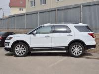 Пороги труба d63 (вариант 2) FORD EXPLORER 2016-2017