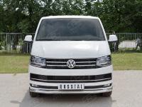 Защита переднего бампера d63 секция VOLKSWAGEN Multivan Caravella Transporter Т6 2016 (короткая база)
