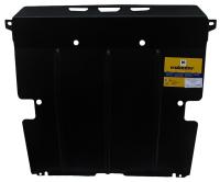 Защита Motodor для картера, радиатора, КПП и дифференциала (две части) KIA Sorento (2006-2009)