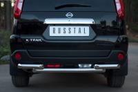 Защита заднего бампера d63/63 NISSAN X-Trail 2011-2014