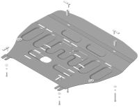 Защита стальная Мотодор KIA Sportage 2022-