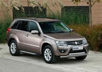 Пороги алюминиевые Rival "Bmw-Style" для Suzuki Grand Vitara, 5D 2005-2008-2012-2016