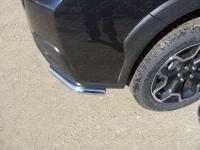 Защита задняя (уголки короткие) 42,4 мм для Subaru XV 2012-2017