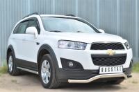 Пороги труба d63 (вариант 1) CHEVROLET Captiva 2013-2016